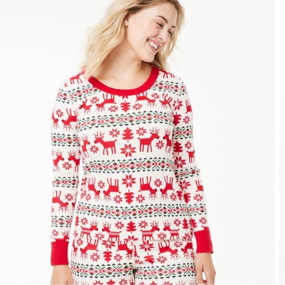 Hanna Anderson Women’s Holiday Long John Pajamas